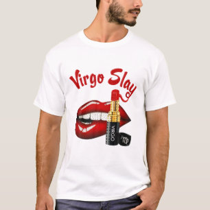 T-shirt Illustration du rouge à lèvres Virgo Slay