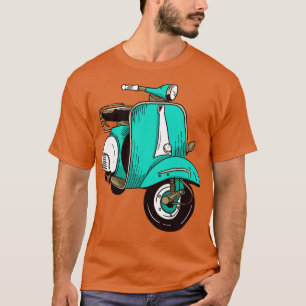 T-shirt Illustration du scooter mignon