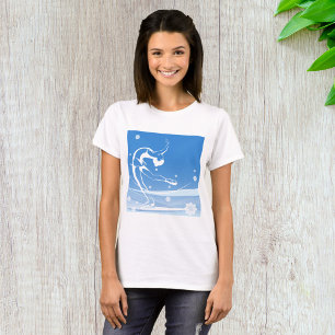 T-shirt Illustration du sport de patinage sur glace