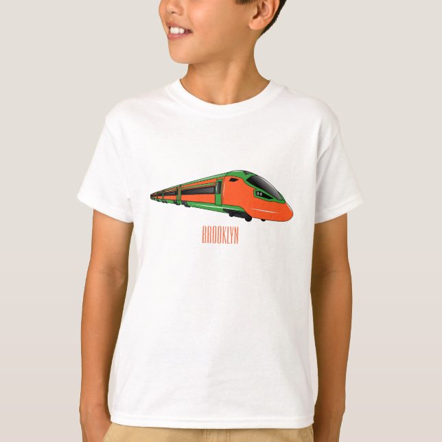 T-shirt Illustration du train à balles (Devant)