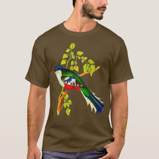 T-shirt Illustration du trogon cubain ou du tocororo