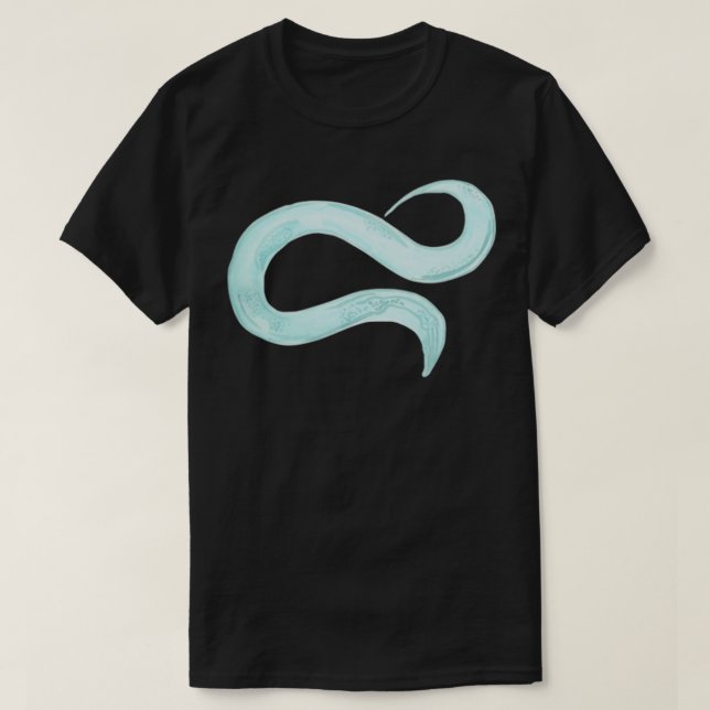 T-shirt Illustration du ver nématode C elegans (Design devant)