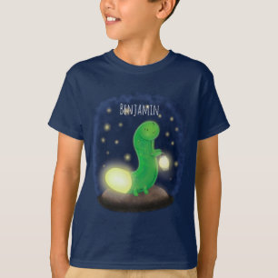 T-shirt Illustration du ver vert mou