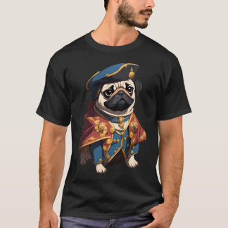 T-shirt Illustration d'un adorable clerc Pug guérisseur -