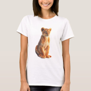 T-shirt Illustration d'un adorable lionceau