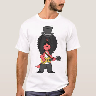 T-shirt Illustration D'Un Allosaurus Habillé En Étoile Roc