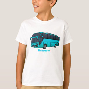 T-shirt Illustration d'un autobus à passagers moderne