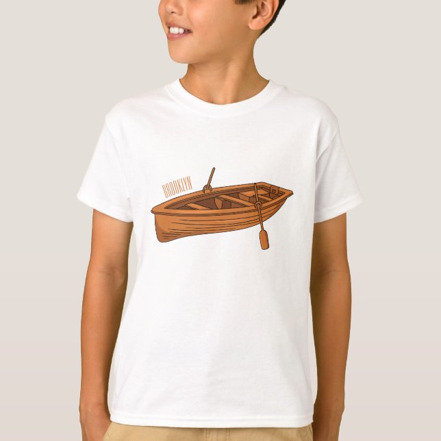 T-shirt Illustration d'un bateau à roues (Devant)