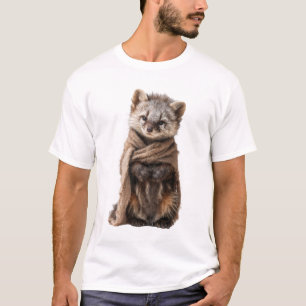 T-shirt Illustration d'un bébé raton laveur adorable avec