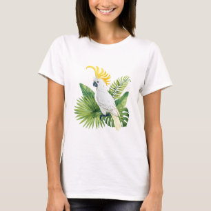 T-shirt Illustration d'un cacatoès perroquet