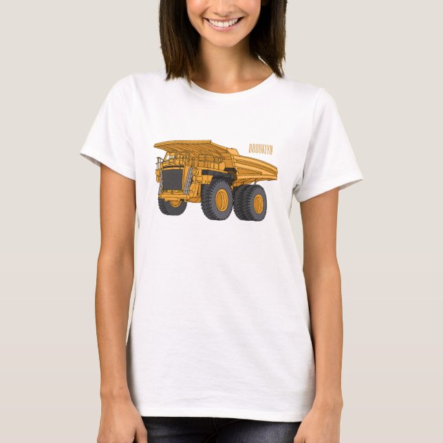 T-shirt Illustration d'un camion à grande échelle (Devant)