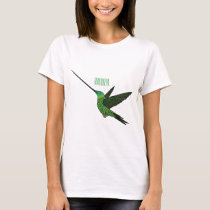 T-shirt Illustration d'un colibri à bec épée