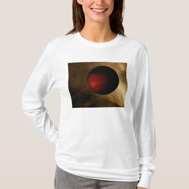 T-shirt Illustration d'un Jupiter chaud appelé HD 149026b (Devant)