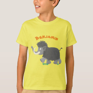 T-shirt Illustration d'un mammouth laineux mou