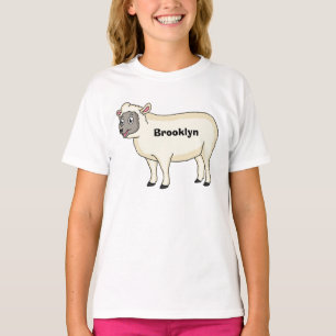 T-shirt Illustration d'un mouton joyeux