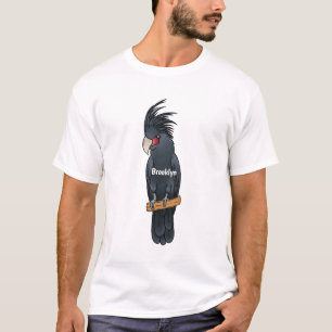 T-shirt Illustration d'un oiseau de cobaye de palme