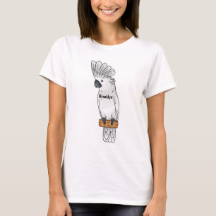 T-shirt Illustration d'un oiseau de cobaye-parapluie