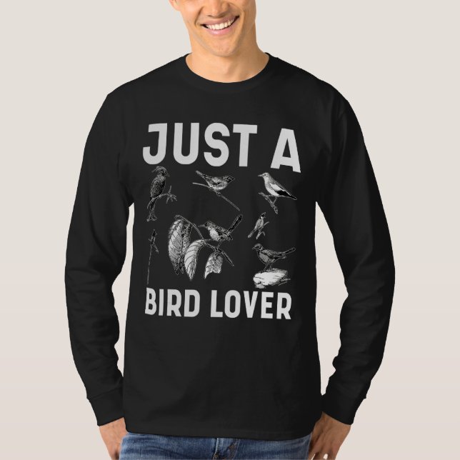 T-shirt Illustration d'un passe-temps pour oiseaux (Devant)