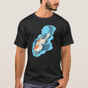 T-shirt Illustration d'un poisson koi japonais coloré