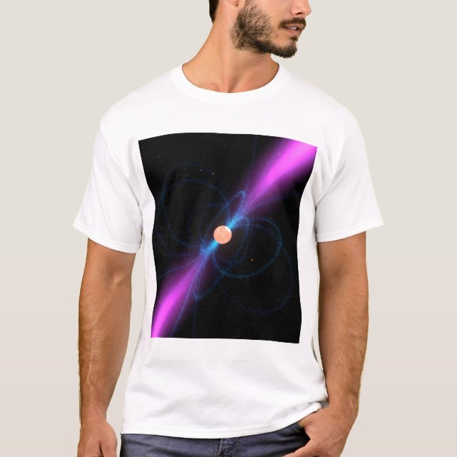T-shirt Illustration d'un pulsar (Devant)