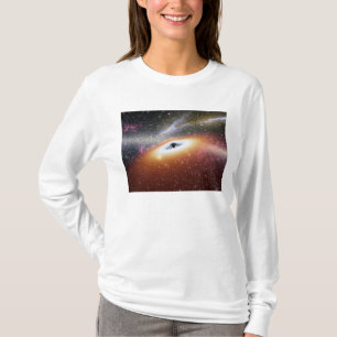 T-shirt Illustration d'un trou noir supermassive