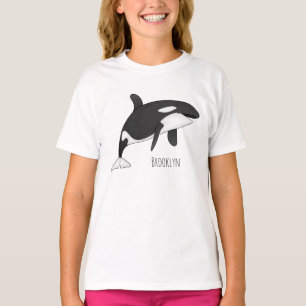 T-shirt Illustration d'une baleine tueuse