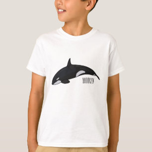 T-shirt Illustration d'une baleine tueuse