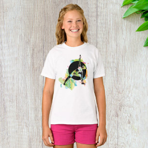 T-shirt Illustration d'une femme qui s'étire