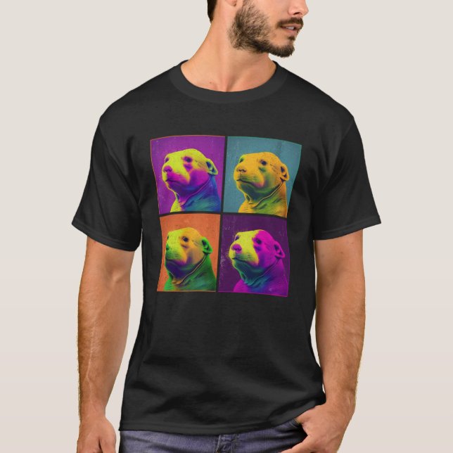 T-shirt Illustration d'une pop de rat de taule Femmes anim (Devant)