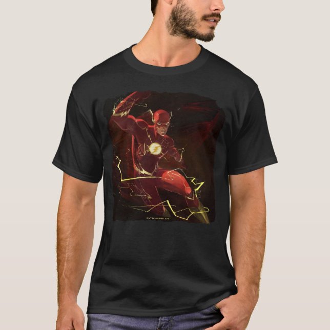 T-shirt Illustration flash de crise infinie (Devant)