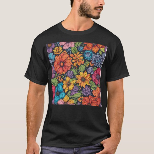 T-shirt Illustration Fleur (Devant)
