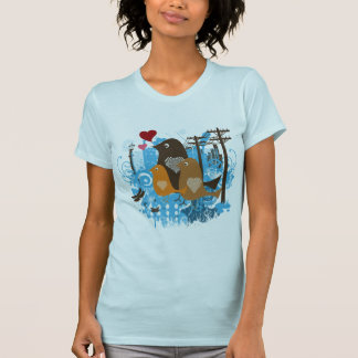 T-shirt Illustration fraîche d'oiseaux