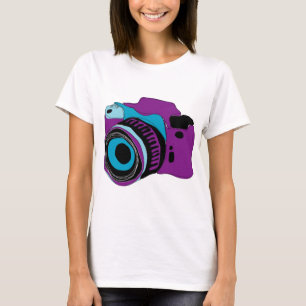 T-shirt Illustration géniale de graphique d'appareil-phot