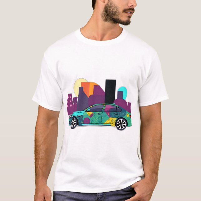 T-shirt Illustration géométrique Abstraite (Devant)
