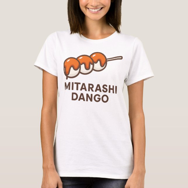 T-shirt Illustration Glossy Mitarashi Dango (Devant)