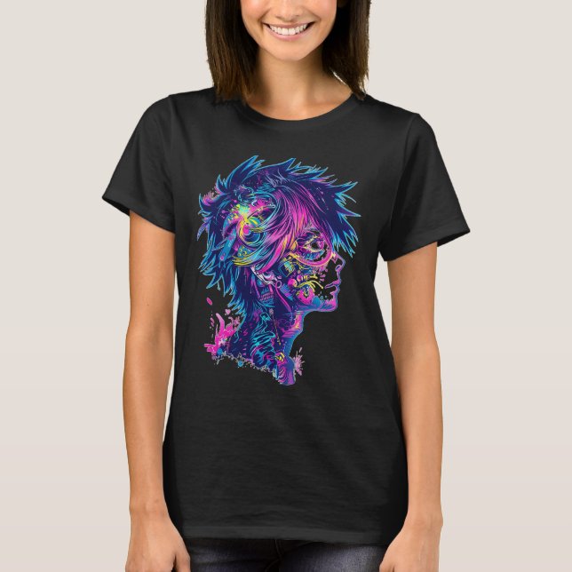 T-shirt Illustration graphique Anime Manga (Devant)