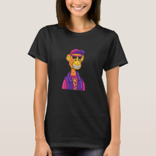 T-shirt Illustration graphique de dessin animé de singe hi