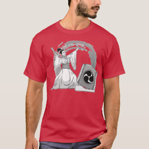 T-shirt Illustration graphique de la femme Taiko Drummer M