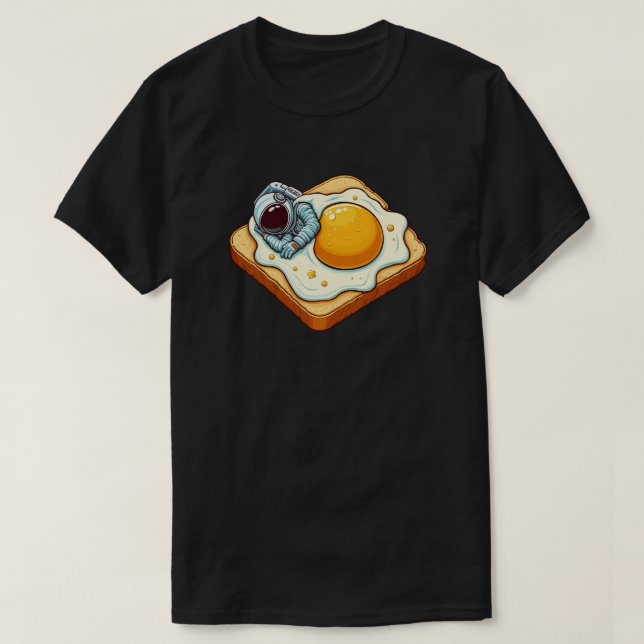 T-shirt Illustration graphique d'un astronaute dormant sur (Design devant)