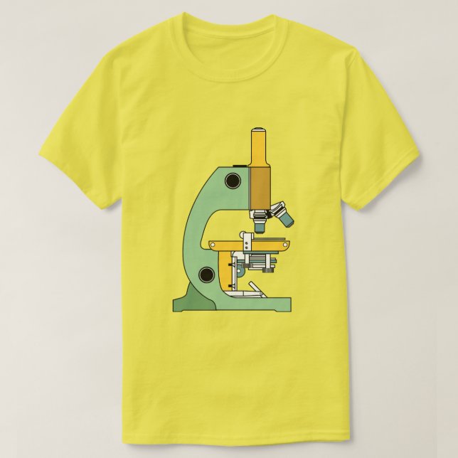 T-SHIRT ILLUSTRATION GRAPHIQUE D'UNE MICROSCOPE COLORÉE (Design devant)