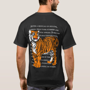 T-shirt Illustration graphique moderne gros tigres hommes