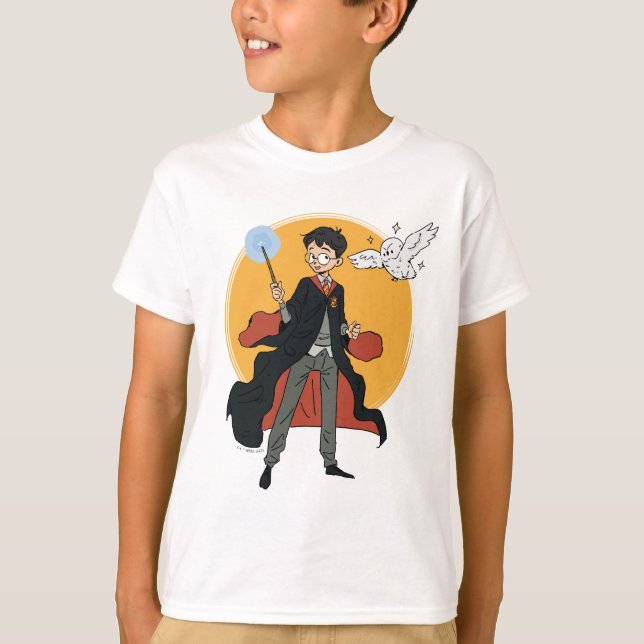 T-shirt Illustration HARRY POTTER™ et Hedwig (Devant)