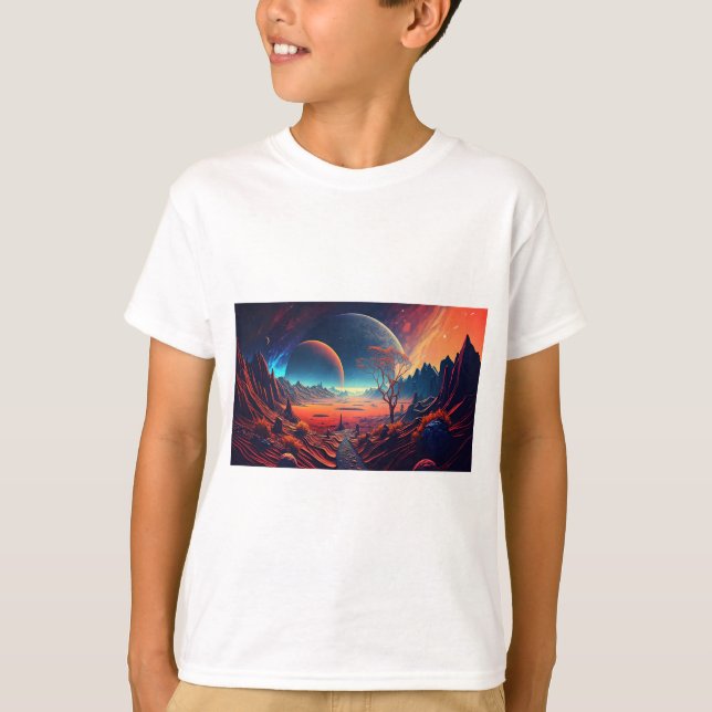 T-shirt Illustration horizontale de l'avenir (Devant)