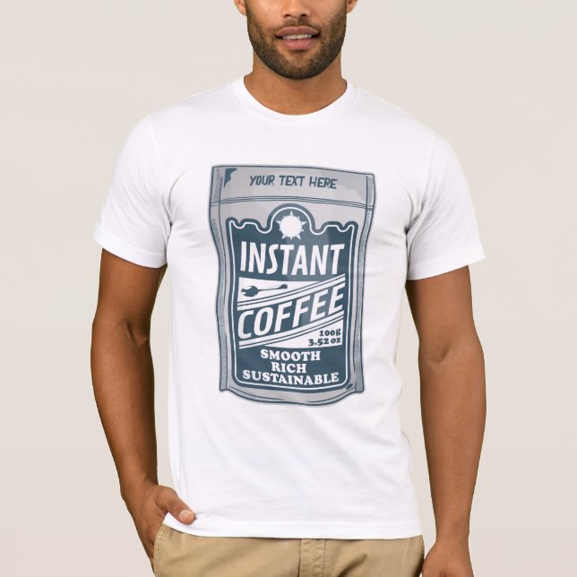 T-shirt Illustration instantanée de pop art café (Devant)