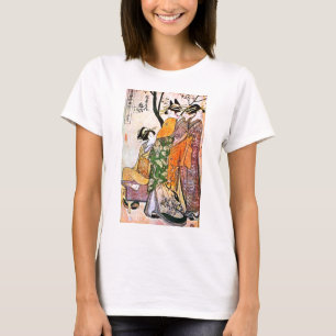 T-shirt Illustration japonaise vintage de geisha