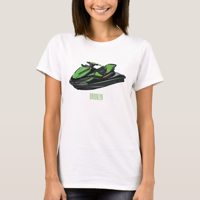 T-shirt Illustration Jet ski (Devant)