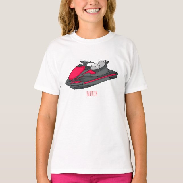 T-shirt Illustration Jet ski (Devant)