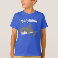 Illustration joyeuse du grand requin blanc