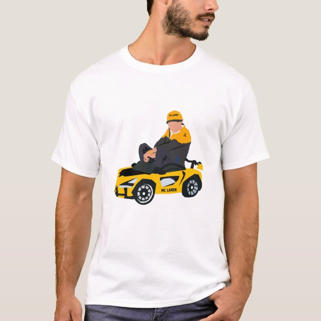 T-shirt Illustration Lando Norris (Devant)