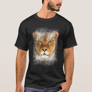 T-shirt Illustration Lion Lion Tête Illustration